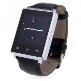 image of D6 1.63 INCH 3G SMARTWATCH PHONE ANDROID 5.1 MTK6580 QUAD CORE 1.3GHZ 1GB RAM 8GB ROM GPS WIFI (SILVER) 5.30 x 3.70 x 1.12 cm