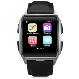 image of X2 1.54 INCH ANDROID 4.4 3G SMARTWATCH PHONE MTK6572 1.2GHZ DUAL CORE 512MB RAM 4GB ROM HEART RATE SENSOR 5.35 x 4.50 x 1.46 cm