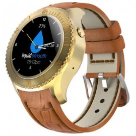 image of I2 1.33 INCH ANDROID 5.1 3G SMARTWATCH PHONE MTK6580 QUAD CORE 1.3GHZ 512MB RAM 4GB ROM HEART RATE (GOLDEN) 4.60 x 4.60 x 1.55 cm
