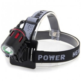 image of DARK KNIGHT K2F 2 X CREE XML-T6 LED BIKE HEADLIGHT BICYCLE LIGHT - 2400LM 7000K (RED) EU PLUG