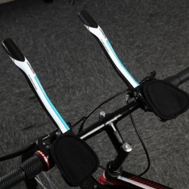 image of COMEGO BICYCLE MBT BIKE 3K FULL CARBON TT BAR REST HANDLEBAR (BLUE) 34.00 x 10.50 x 6.50 cm