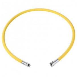 image of EZDIVE 38 INCH YELLOW NYLON BRAIDED LOW PRESSURE HOSE FOR SECOND STAGE OCTO REGULATOR - 30 BAR (YELLOW)