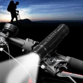 image of FREEMAN X6S 3 IN 1 BLUETOOTH V2.1+EDR SPEAKER BATTERY CHARGER CREE XPE-R3 LED FLASHLIGHT (BLACK)