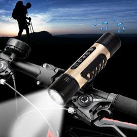 image of FREEMAN S500 MULTIFUNCTIONAL BLUETOOTH 4.0 + EDR SPEAKER 5-MODES BRIGHT TORCH (GOLDEN)