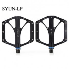 image of SYUN-LP PAIRED FASHION ALUMINUM ALLOY BIKE PEDAL FOR MOUNTAIN ROAD BICYCLE (BLACK)
