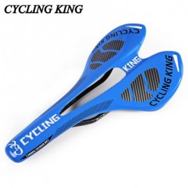 image of CYCLING KING BICYCLE MTB BIKE DURABLE 3K FULL CARBON SEAT SADDLE (BLUE) 27.50 x 14.00 x 4.00 cm