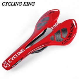 image of CYCLING KING BICYCLE MTB BIKE DURABLE 3K FULL CARBON SEAT SADDLE (RED) 27.50 x 14.00 x 4.00 cm