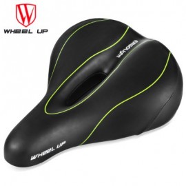 image of WHEELUP MOUNTAIN BIKE SADDLE SEAT TAILLIGHT CYCLING TOOL (BLACK AND GREEN)