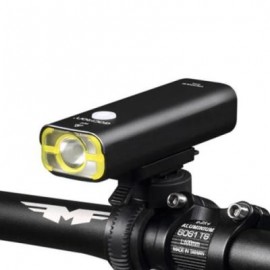 image of GACIRON USB RECHARGEABLE WATERPROOF BIKE FRONT HANDLEBAR CYCLING LED LIGHT FLASHLIGHT TORCH HEADLIGHT (BLACK)
