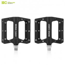 image of BASECAMP BC - 672 PAIRED FASHION NYLON BIKE PEDAL FOR MOUNTAIN ROAD BICYCLE (BLACK)