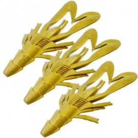 image of HONOREAL 6.5CM DIFFERENT COLOR ARTIFICIAL FISHING SHRIMP LURE SOFT BAIT 3PCS (GOLD) 0