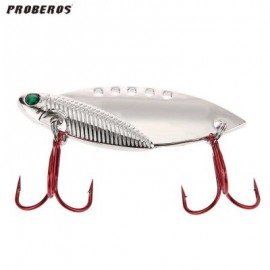 image of PROBEROS DW - 321 OUTDOOR FISHING LURES CRANK BAIT WITH 2 HOOK (SILVER) COLOR?D