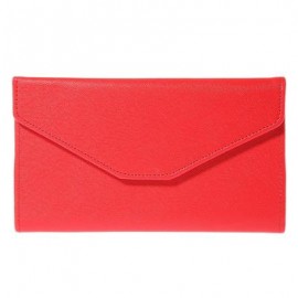 image of GUAPABIEN SOLID COLOR SNAP FASTENER CELL PHONE ENVELOPE CLUTCH WALLET -
