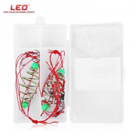 image of LEO 2PCS FISHING EXPLOSION BAIT BARB FISHHOOK LURE TACKLE WITH BOX (COLORMIX) NUMBER 13
