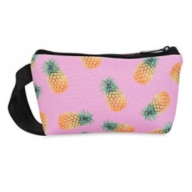 image of GUAPABIEN TRENDY COLORFUL PATTERN PRINT COSMETIC POCKET MONEY MOBILE PHONE BAG FOR LADIES (PINEAPPLE) -