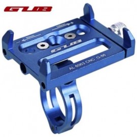 image of GUB ALUMINUM ALLOY ADJUSTABLE BICYCLE PHONE HOLDER BIKE HANDLEBAR MOUNT STAND (BLUE)
