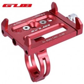 image of GUB ALUMINUM ALLOY ADJUSTABLE BICYCLE PHONE HOLDER BIKE HANDLEBAR MOUNT STAND (RED)