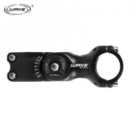 image of WAKE CYCLING BICYCLE MTB 3D FORGED ALUMINUM ALLOY ADJUSTABLE HANDLEBAR STEM RISER (BLACK, SIZE 31.8 X 90 MM) 31.8 x 90 mm