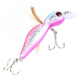 image of 45MMÂ CICADA FISHING BAIT INSECT FISH LURE BAITS TACKLE HOOK (BLACK ANE PINK) -