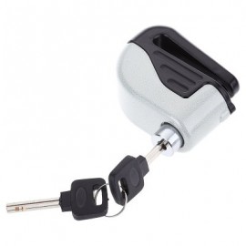 image of SMALL DISC BRAKES ELECTRON BICYCLE BIKE MOTORCYCLE ALARM LOCK THEFT-PROOF SECURITY PART ACCESSORY (SILVER GRAY)