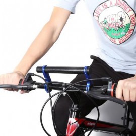 image of 20CM OUTDOOR LAMP BICYCLE COMPUTER FLASHLIGHT DOUBLE HANDLEBAR EXTENDER HOLDER (RED) 24.00 x 7.00 x 2.50 cm