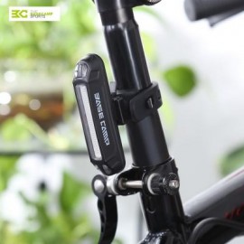 image of BASECAMP BC - 424 WATER RESISTANT USB RECHARGEABLE FRONT REAR LAMP BIKE CYCLING LED TAILLIGHT (WHITE LIGHT) 8.50 x 2.10 x 1.50 cm