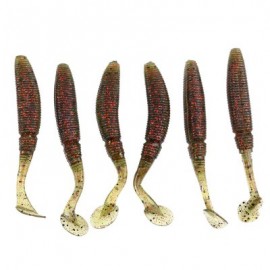 image of 12PCS 50MM TRULINOYA SOFT FISH LURE COLORFUL ARTIFICIAL BAITS FISHING TACKLE WITH FISHINESS (BLACKISH GREEN) 50 MM