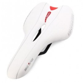 image of 1021 SPORTS BIKE MTB SADDLE RACING BICYCLE HOLLOW SADDLE SEAT (WHITE/BLACK) 27.00 x 13.00 x 5.00 cm