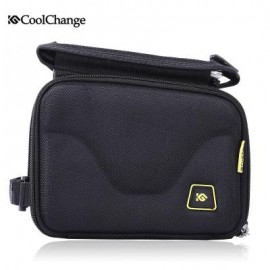 image of COOLCHANGE 12011 BIKE CYCLING 5 INCH SCREEN TOUCH FRONT TUBE BAG DOUBLE POUCH 18.00 x 15.00 x 11.00 cm