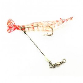 image of OUTDOORS FISHING LUMINOUS ELASTIC SOFT GLUE BAIT SHRIMP / 3 SIZE (TRANSPARENT) SMALL