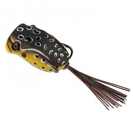 image of TOPWATER HOLLOW PVC FROG POPPING FISHING LURE SOFT SWIMBAIT WITH TACKLE BOX FOR FRESHWATER AND SALTWATER ANGLING (MULTI) 0