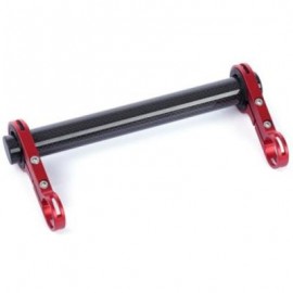 image of 20CM OUTDOOR LAMP BICYCLE COMPUTER FLASHLIGHT DOUBLE HANDLEBAR EXTENDER HOLDER (RED)