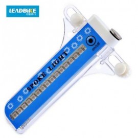 image of LEADBIKE BICYCLE WHEEL 21 FLASH PATTERNS 32PCS LEDS NIGHT SPOKE LIGHT LAMP (BLUE)