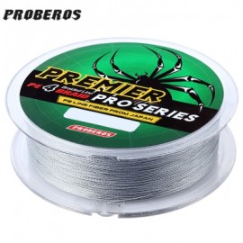 image of PROBEROS 100M DURABLE COLORFUL PE 4 STRANDS MONOFILAMENT BRAIDED FISHING LINE ANGLING ACCESSORY (GRAY) 6LBS