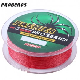 image of PROBEROS 100M DURABLE COLORFUL PE 4 STRANDS MONOFILAMENT BRAIDED FISHING LINE ANGLING ACCESSORY (RED) 6LBS