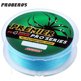 image of PROBEROS 100M DURABLE COLORFUL PE 4 STRANDS MONOFILAMENT BRAIDED FISHING LINE ANGLING ACCESSORY (BLUE) 6LBS