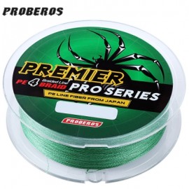image of PROBEROS 100M DURABLE COLORFUL PE 4 STRANDS MONOFILAMENT BRAIDED FISHING LINE ANGLING ACCESSORY (GREEN) 6LBS
