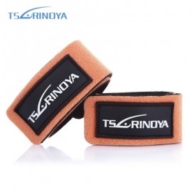 image of TSURINOYA 2PCS / LOT FISHING ROD WRAP BELT TIE SUSPENDER HOLDER FISH TACKLE (YELLOW) -