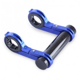 image of BIKE EXTENDED SEAT MTB DOUBLE HANDLEBAR MOUNT EXTENDER HOLDER COMPUTER CLIP (BLUE)