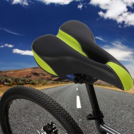 image of YAFEE - 1032 SPORTS BIKE MTB SADDLE RACING BICYCLE HOLLOW SADDLE SEAT (BLACK AND GREEN)