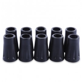 image of 10PCS HIKING POLE REPLACEMENT TIP PROTECTOR TREKKING STICK HEAD CLIMBING ACCESSORY (BLACK) -