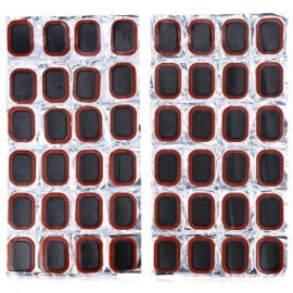 image of 48PCS 25MM RUBBER REPAIR TIRE PIECE SUIT FOR BICYCLE 13.00 x 7.00 x 2.50 cm / 5.12 x 2.76 x 0.98 inches