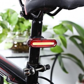 image of CYCLING NIGHT BIKE RECHARGEABLE LIGHT DUAL COLOR FLASHLIGHT FOR MOUNTAIN ROAD BICYCLE (RED LIGHT) 7.00 x 4.00 x 6.00 cm