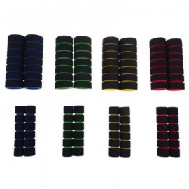 image of ONE PAIR SOFT SPONGE FOAM HANDLE HANDLEBAR GRIP COVER (RED/BLUE/YELLOW/LIGHT GREEN) 11.00 x 3.50 x 3.50 cm / 4.33 x 1.38 x 1.38 inches