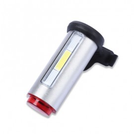 image of CYCLING 360 DEGREE NIGHT BIKE RECHARGEABLE LIGHT FOR MOUNTAIN ROAD BICYCLE (SILVER)