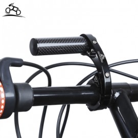 image of DONGHAI OUTDOOR BIKE ALUMINUM ALLOY HANDLEBAR EXTENDER MOUNT FOR BICYCLE COMPUTER FLASHLIGHT (BLACK)