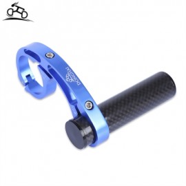 image of DONGHAI OUTDOOR BIKE ALUMINUM ALLOY HANDLEBAR EXTENDER MOUNT FOR BICYCLE COMPUTER FLASHLIGHT (BLUE)