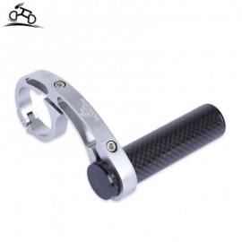 image of DONGHAI OUTDOOR BIKE ALUMINUM ALLOY HANDLEBAR EXTENDER MOUNT FOR BICYCLE COMPUTER FLASHLIGHT (SILVER)