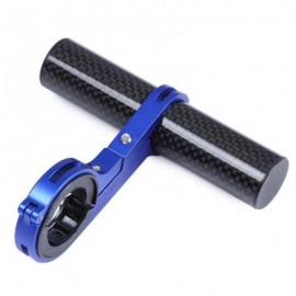 image of OUTDOOR MTB BIKE BICYCLE CARBON FIBER HANDLEBAR BRACKET FLASHLIGHT HOLDER EXTENDER MOUNT (BLUE) 11.10 x 10.30 x 6.00 cm