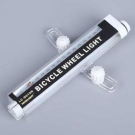 image of BICYCLE CYCLING BIKE COLORFUL 16 LEDS 42 PATTERNS WATER RESISTANT SPOKE WHEEL LIGHT (BLACK)